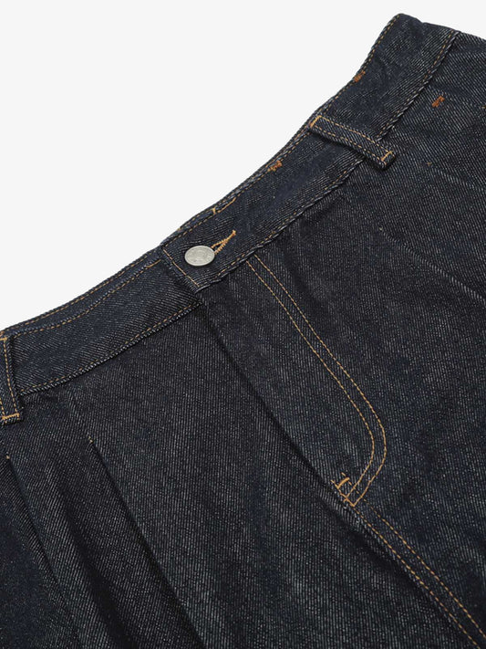 Vintage Graffiti Floral Print Jeans