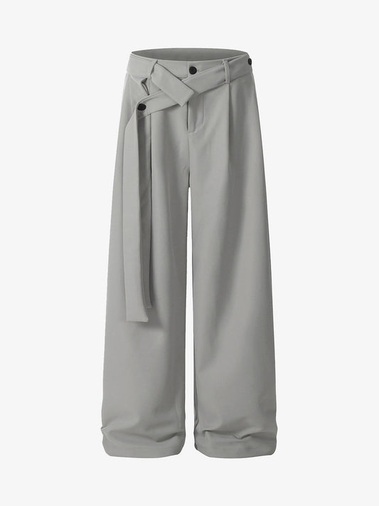 Pleated Belted Machete Track Pants