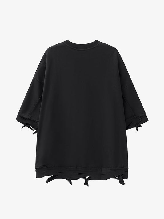 Thesupermade Chain Decorated Oversized T-Shirt - 2278