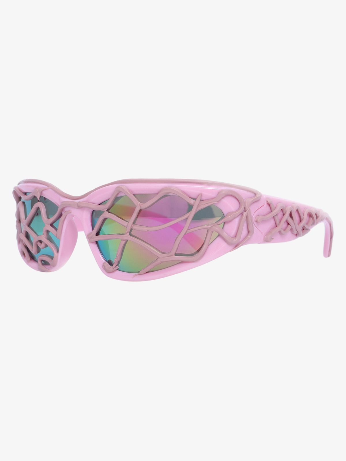 Futuristic Wavy Frame Sunglasses