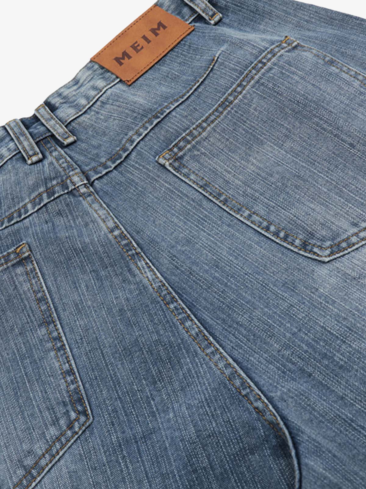 Embroidered Floral Culottes Denim Jorts