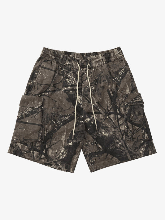 Thesupermade Fallen Leaf Camouflage Pocket Workwear Shorts - 2050