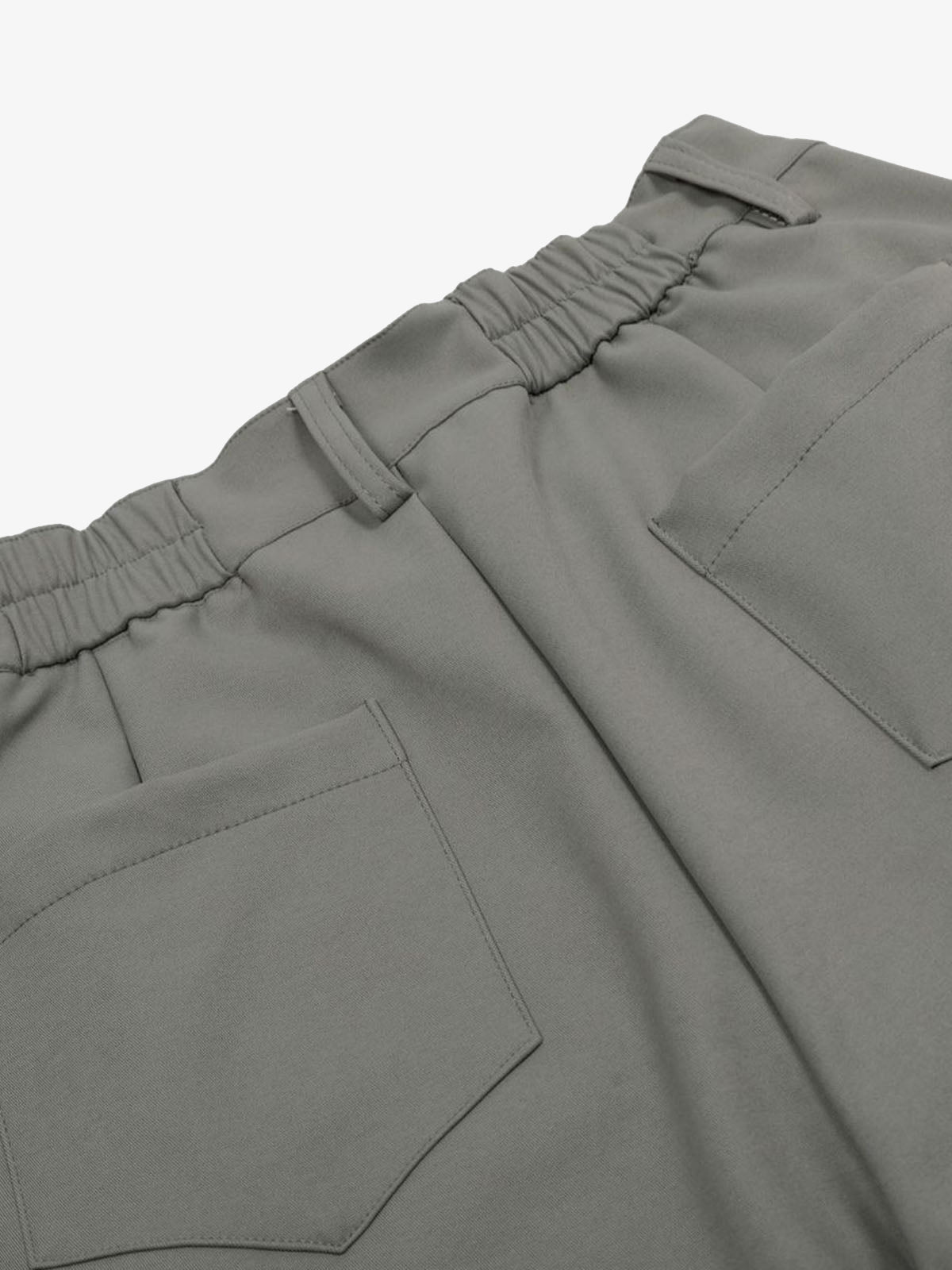 Elastic Waistband Barrel Pants - 2425