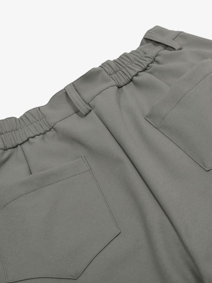 Elastic Waistband Barrel Pants - 2425