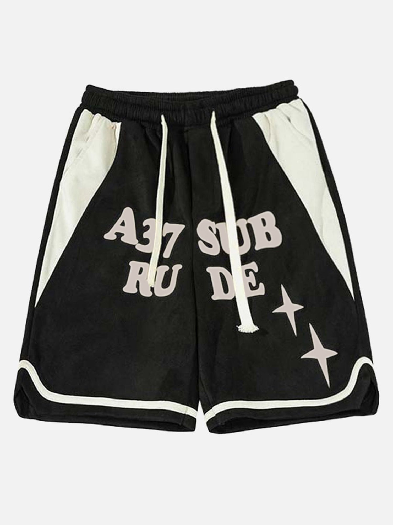 Thesupermade Suede Letter Embroidery Shorts