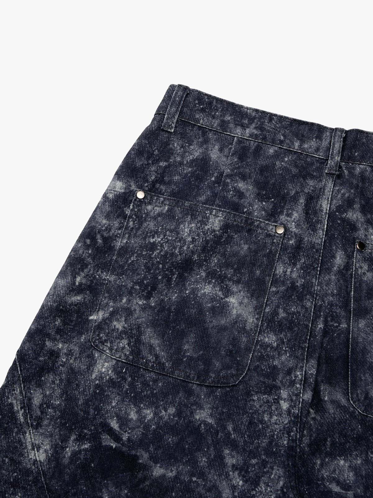 Original Oversized Denim Hoodie And Shorts Set