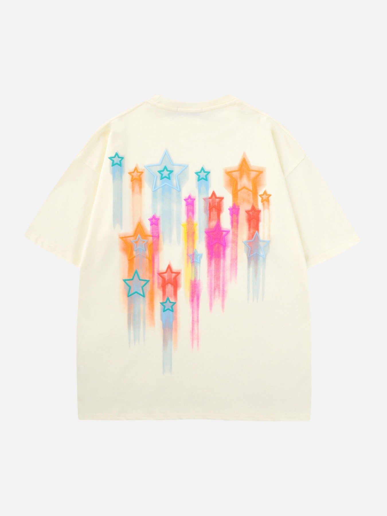 Thesupermade Colorful Full Of Stars Printed T-shirt