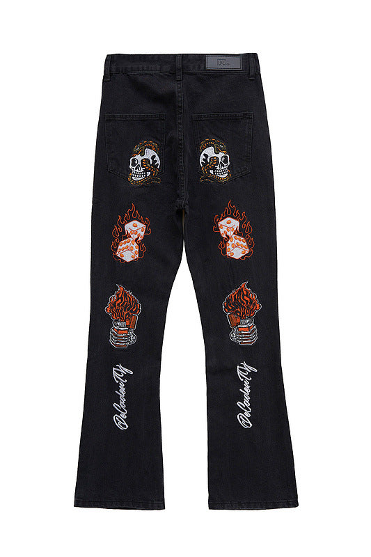 Thesupermade High Street Embroidery Retro Jeans - 1574