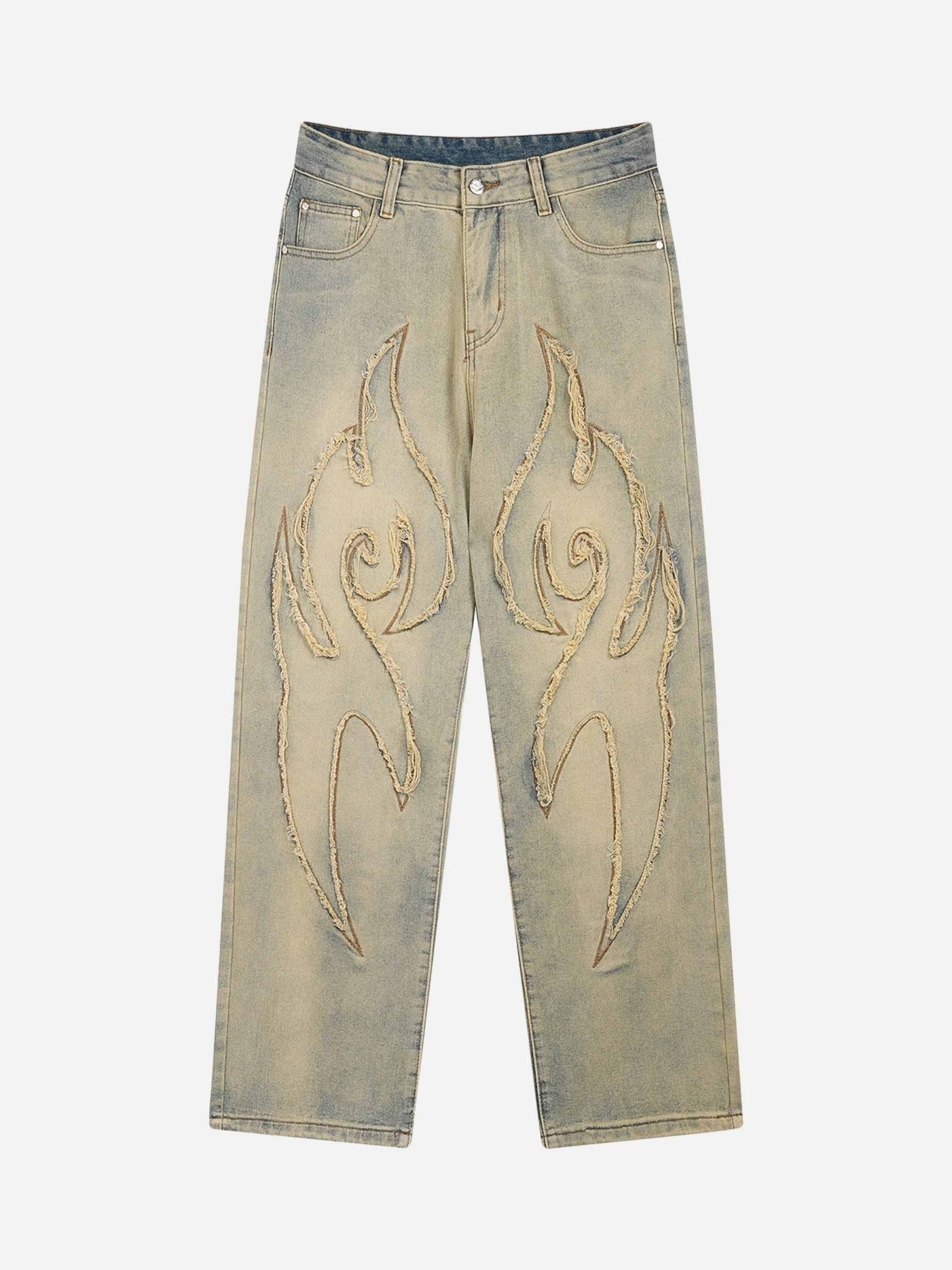 Thesupermade American Embroidered Straight-leg Jeans - 1651