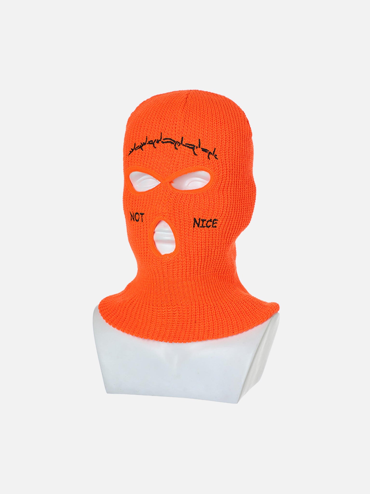 Thesupermade Retro Hip-hop Fun Knitted Warm Ear Protection Mask Headgear