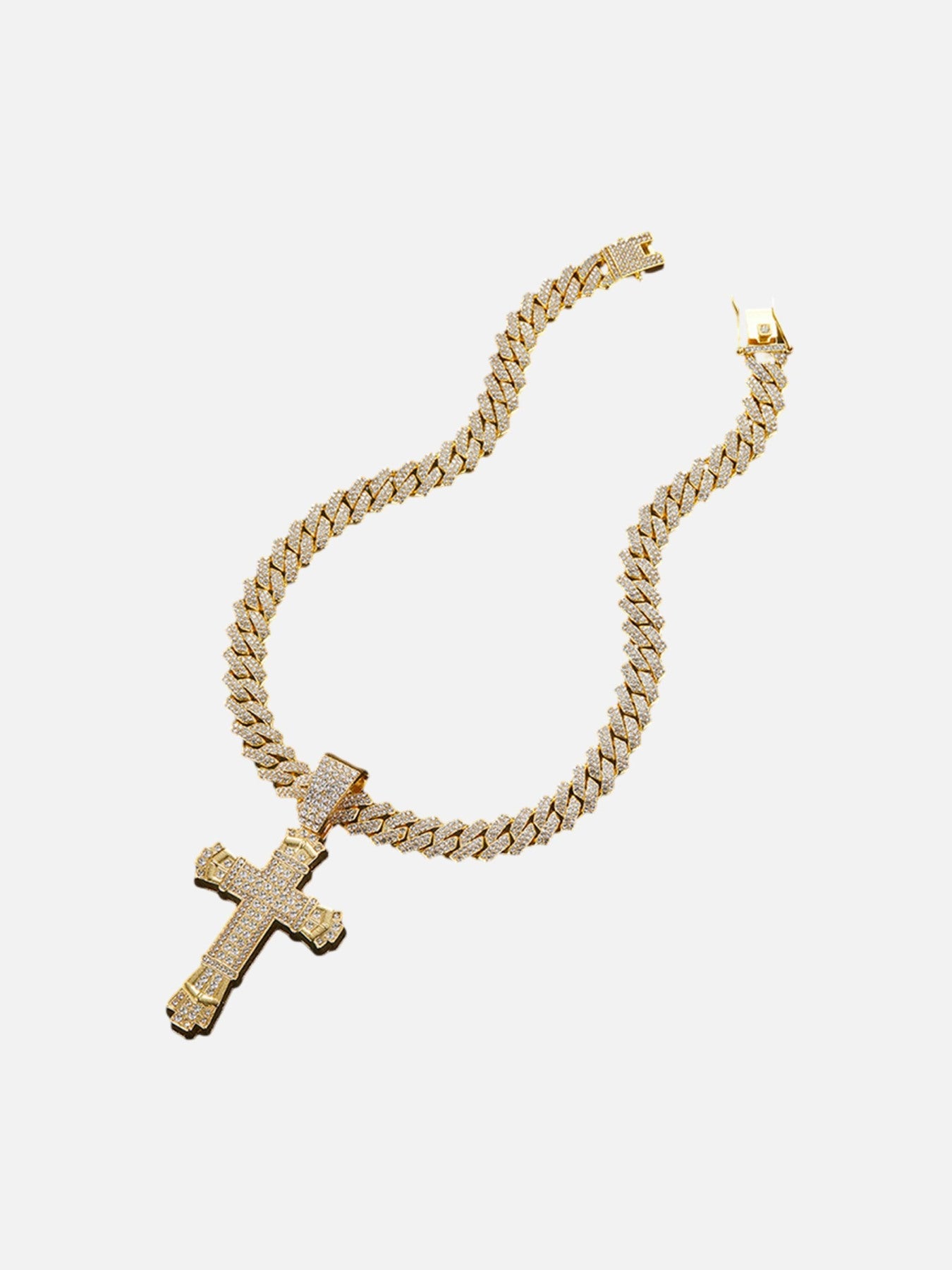 Thesupermade Diamond Large Cross Necklace - 1970