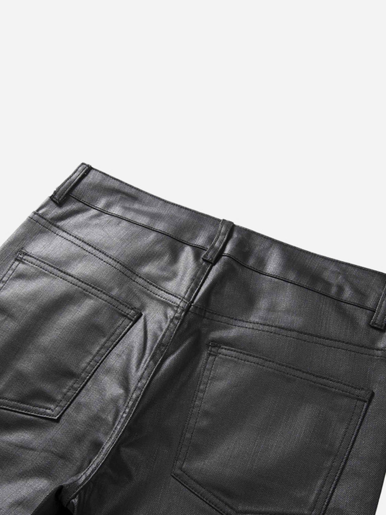 Thesupermade Retro Zipper Pocket Slim Straight Pants