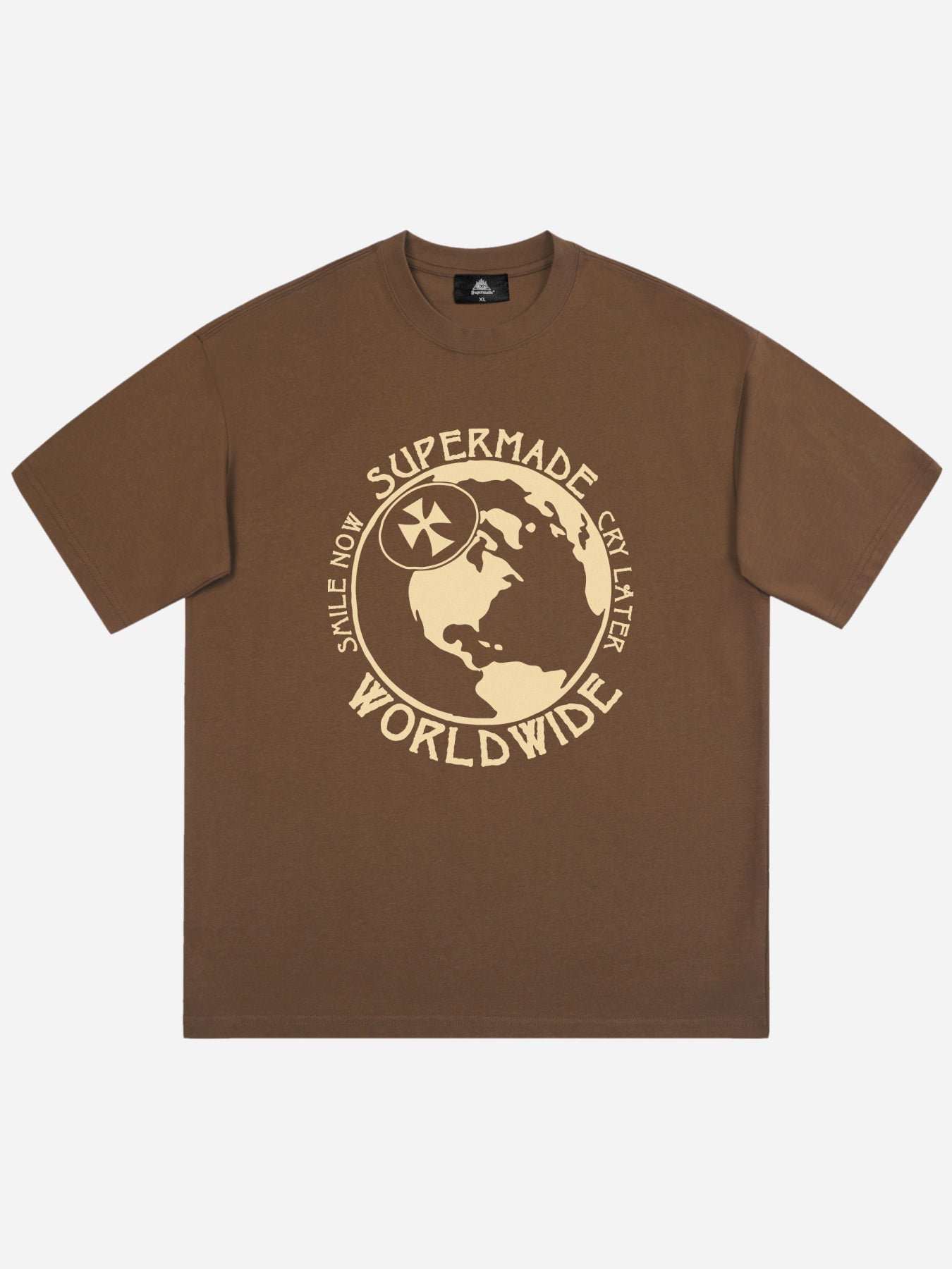 Thesupermade Globe Print T-shirt