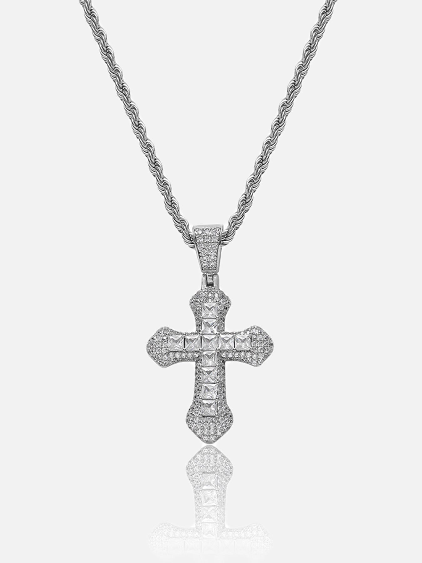 Thesupermade Crucifix Full Diamond Necklace-1514