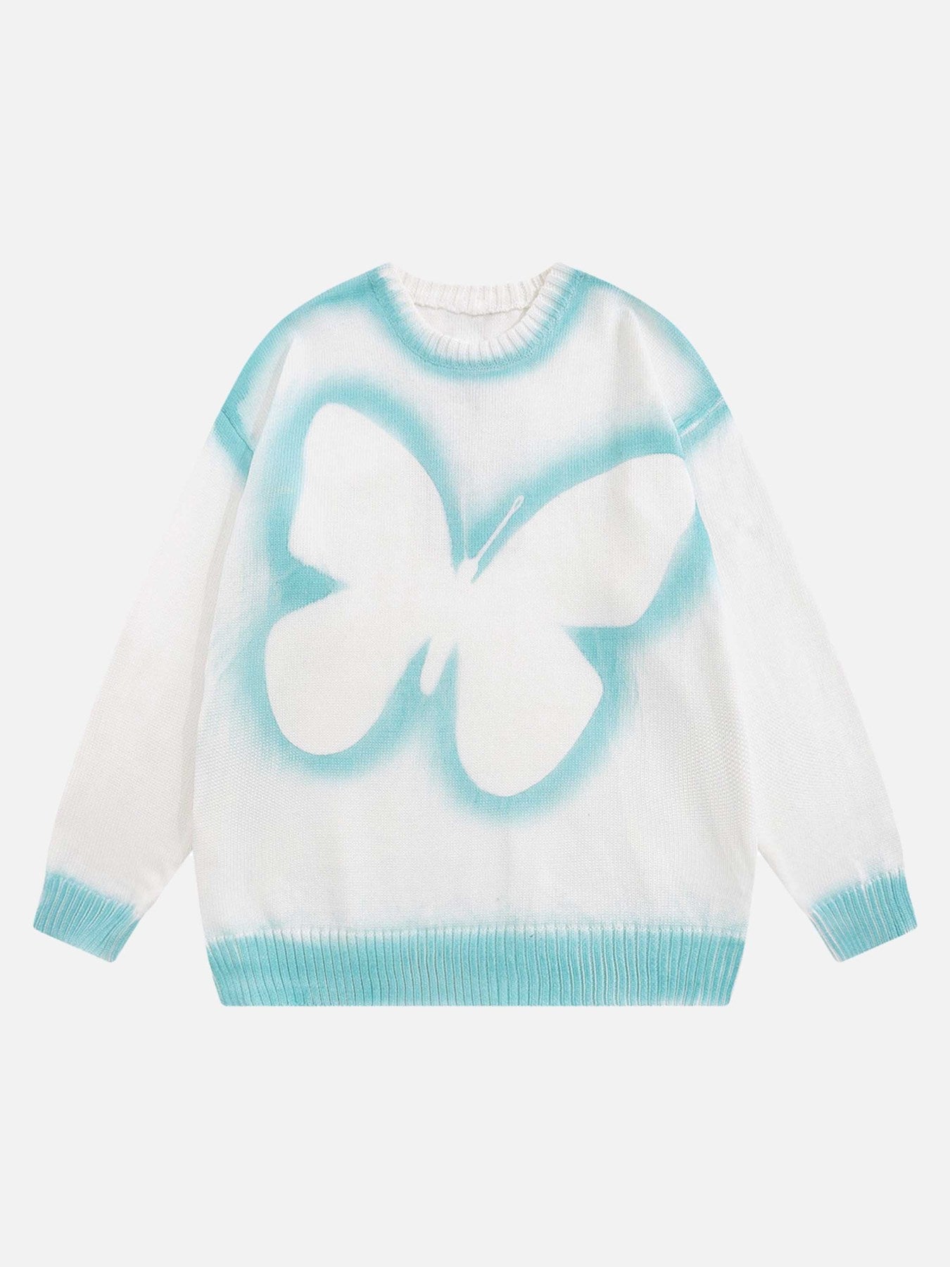 Thesupermade Butterfly Airbrush Graffiti Sweater