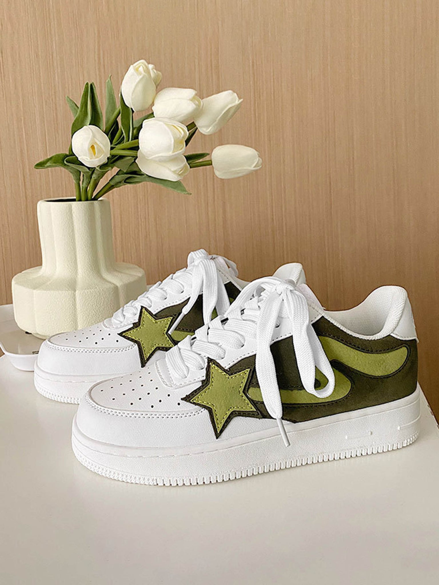 Thesupermade American Star Element Thick Bottom Couple Sneakers - 1863