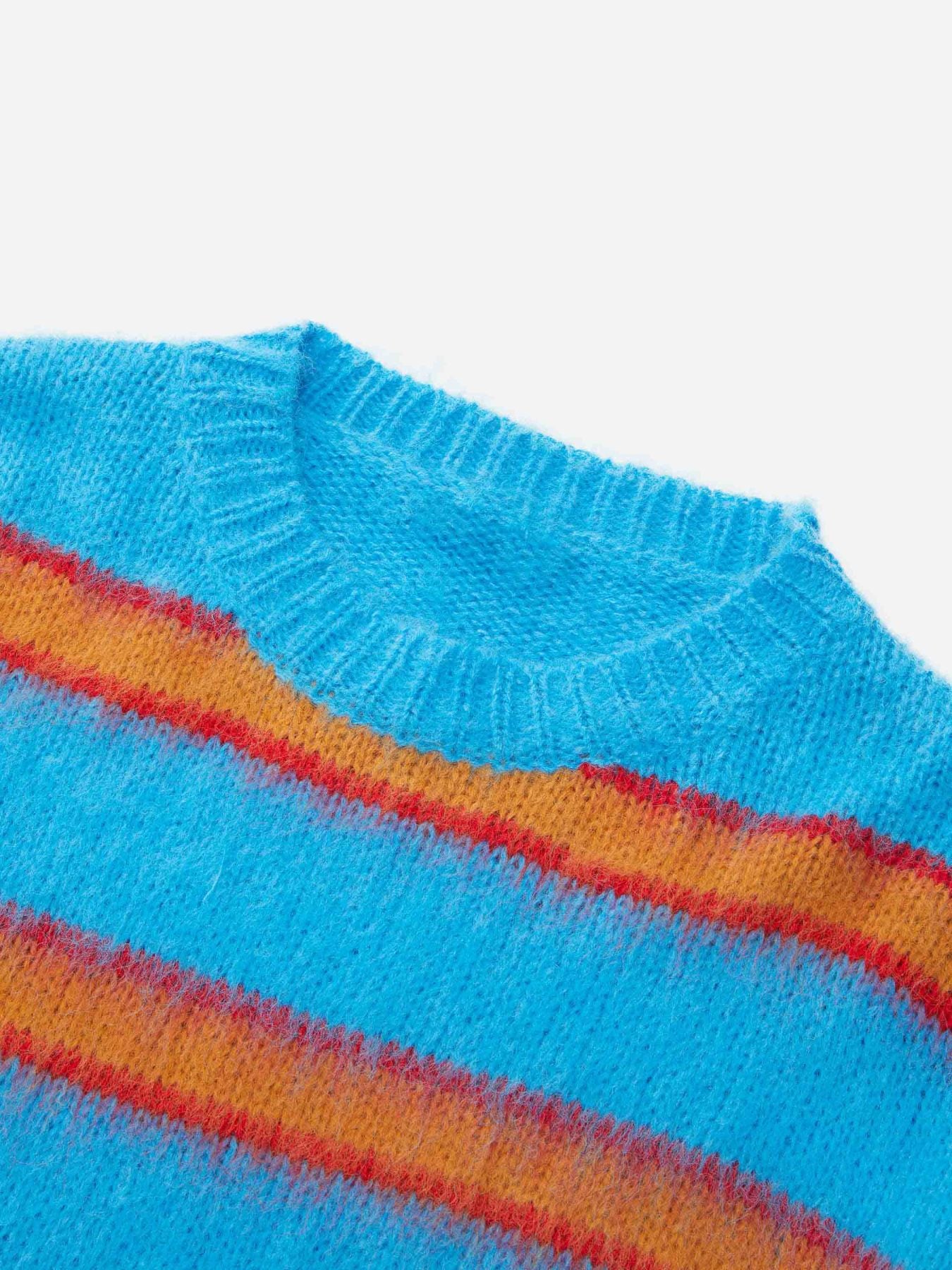 Thesupermade Color Contrast Striped Sweater