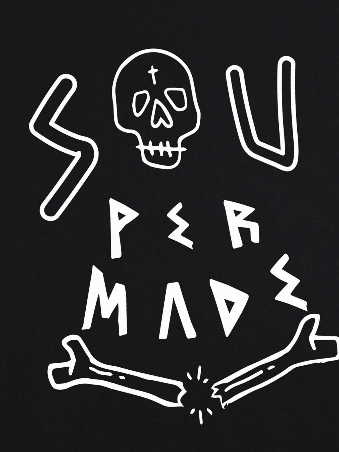 Thesupermade Skull Print T-shirt - 1991