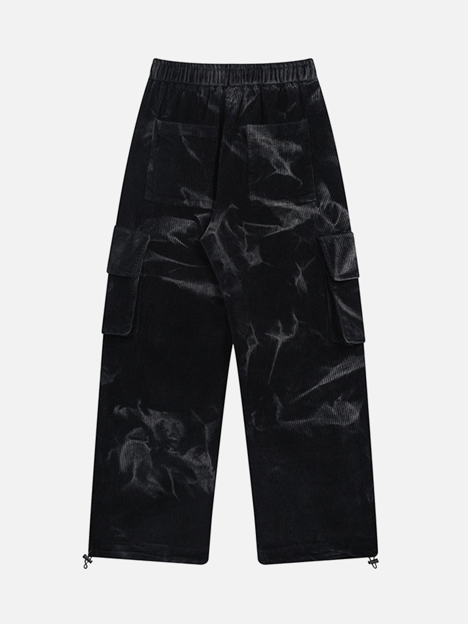 Thesupermade Tie-Dye Pleated Corduroy Multi-Pocket Track Pants - 1880