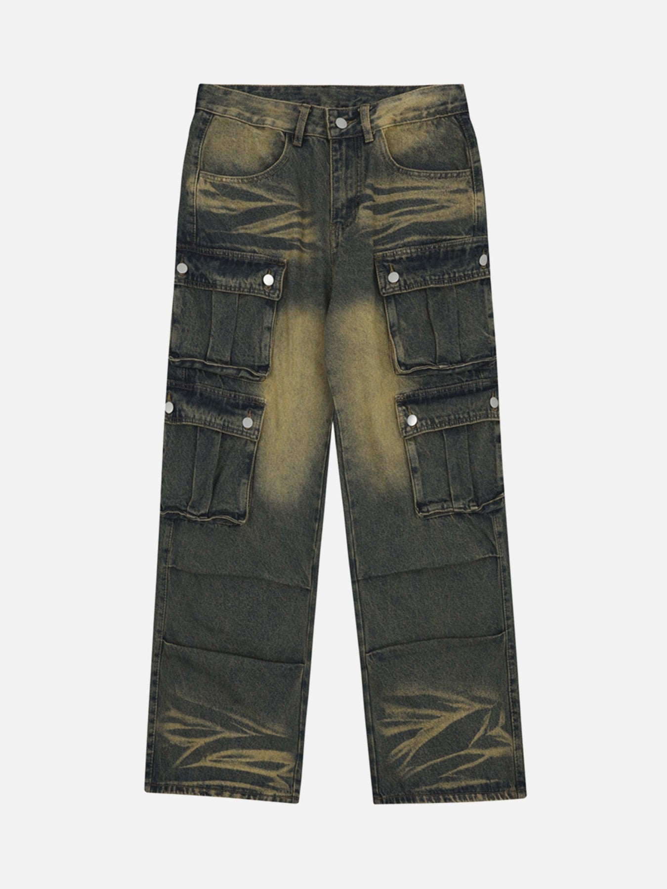 Thesupermade Multi-pocket Cargo Jeans - 1919