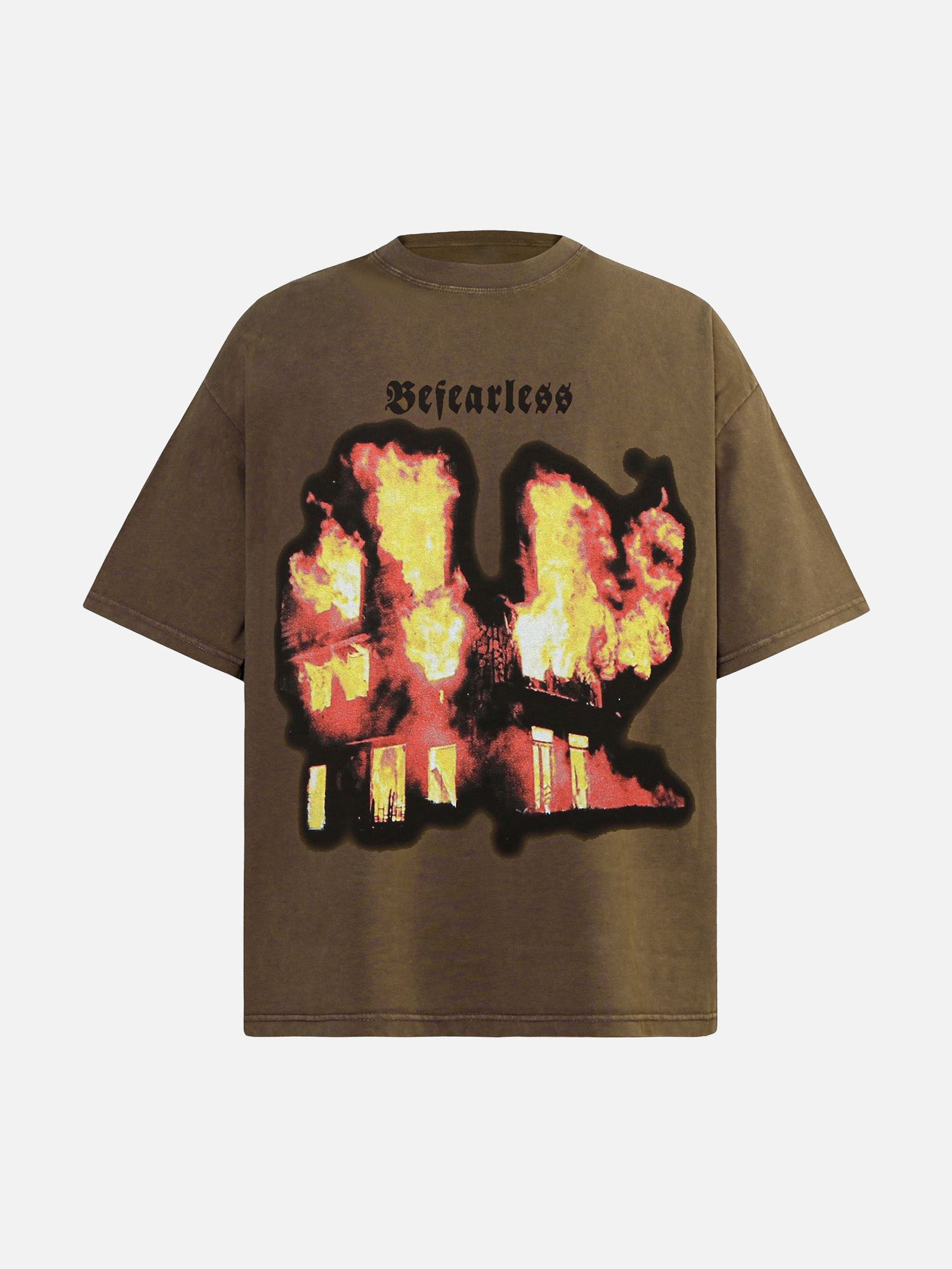 Thesupermade American High Street Burning Hip Hop T-shirt