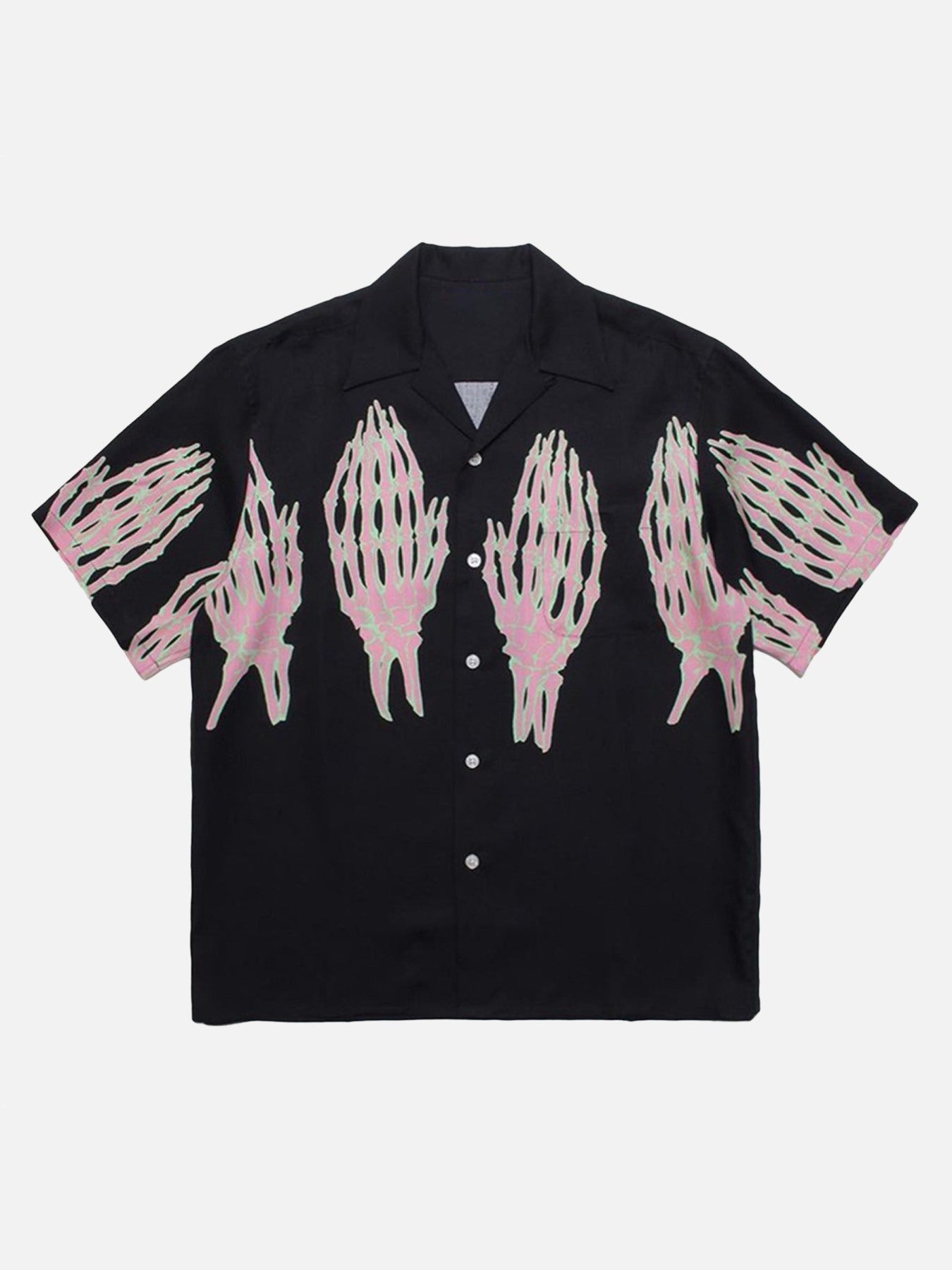 Thesupermade Ghost Hand Ghost Claw Casual Print Shirt