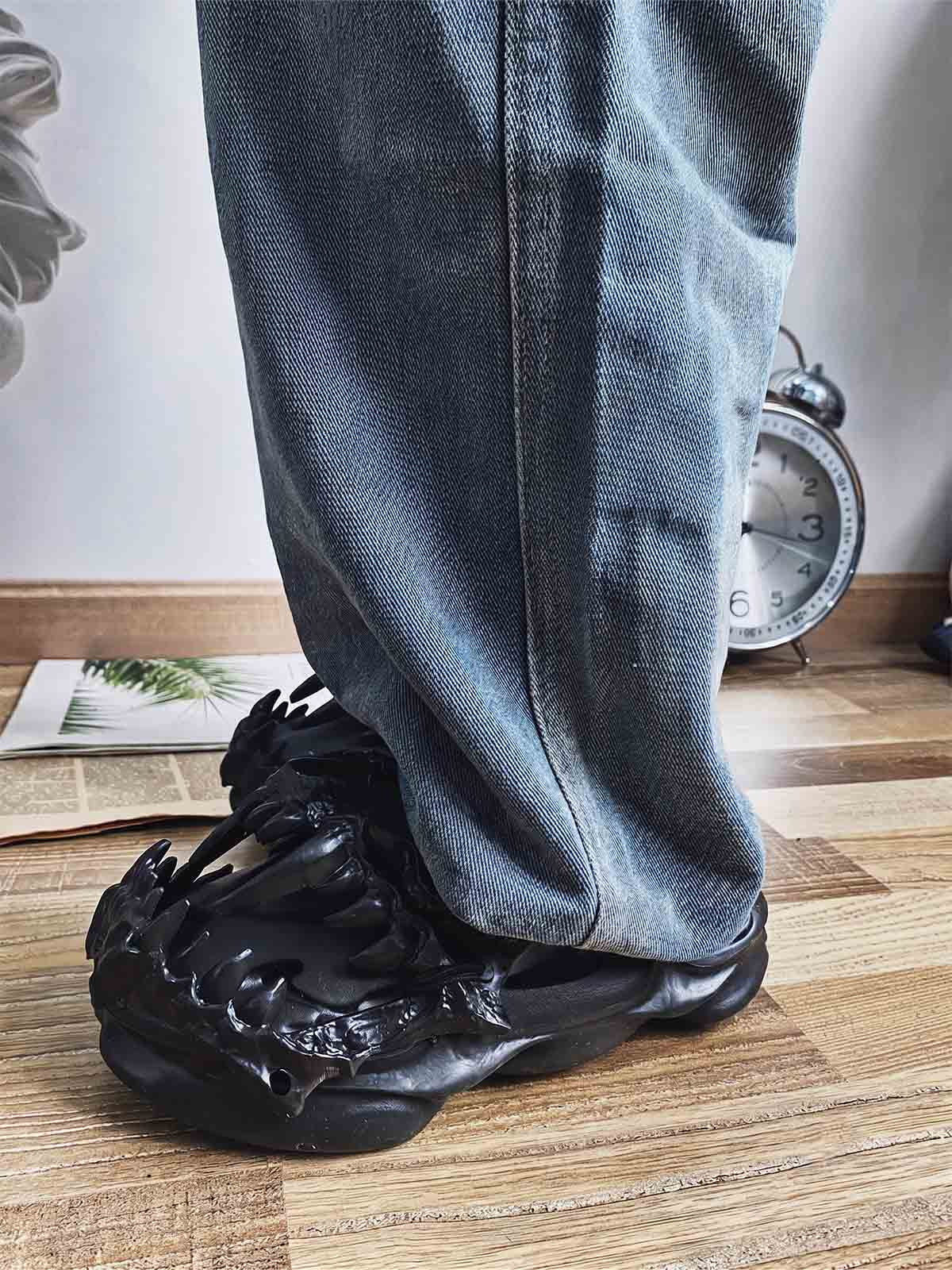 Skull Graphic Non-Slip Clogs