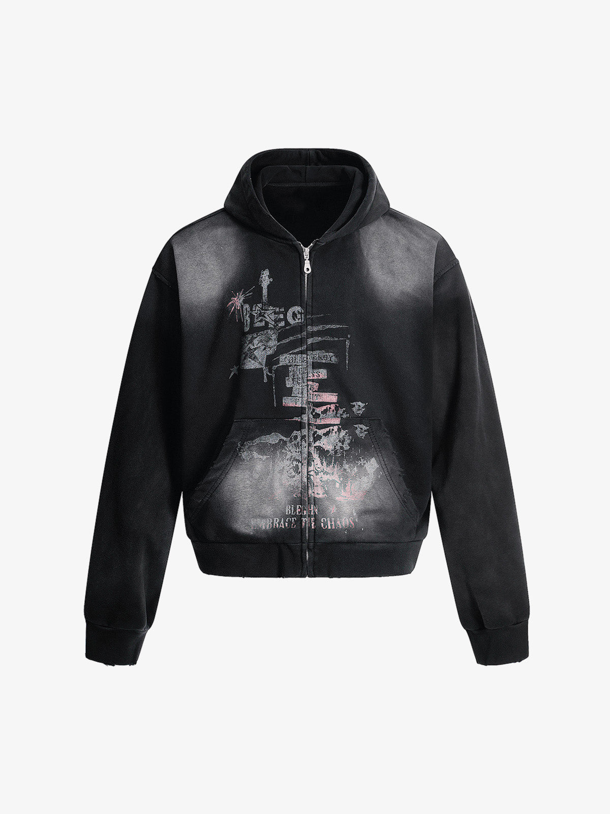 Street Spray Paint Print Hoodie 