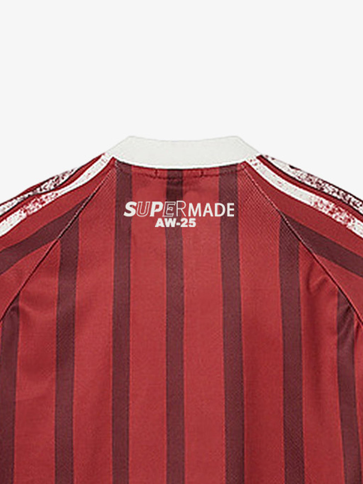 Retro Striped 88 Print Graphic Jersey Long-Sleeved T-Shirt 