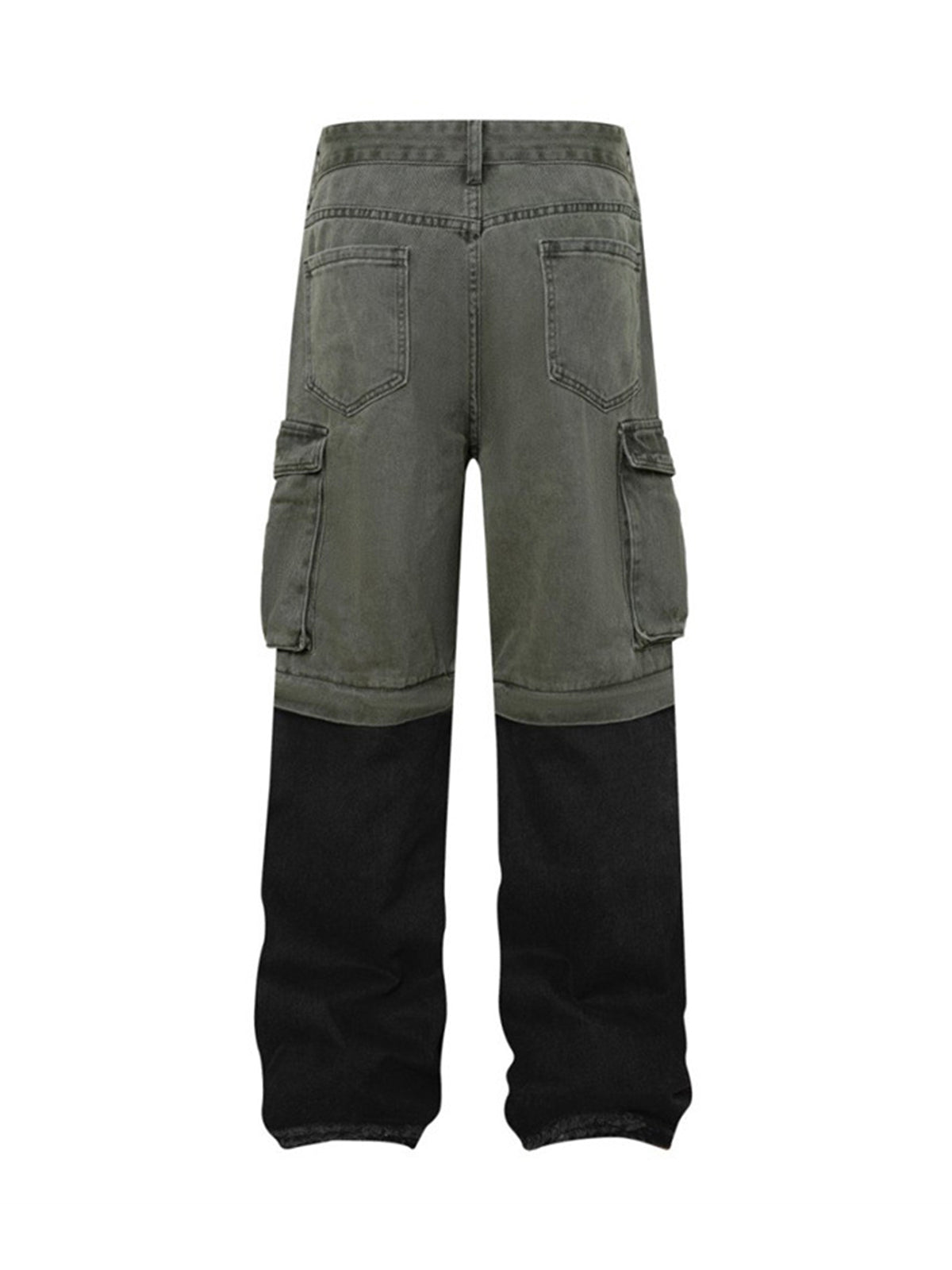 Deconstructed Detachable Split Cargo Jeans 