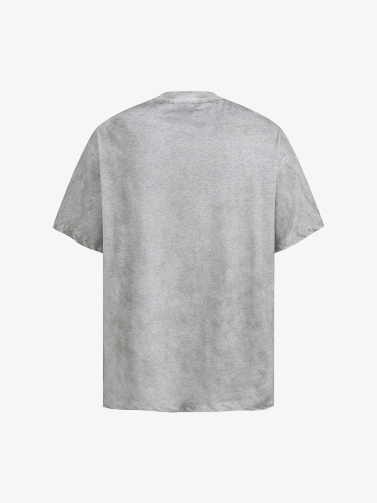 Dark Letter Distressed Short-sleeved T-shirt 
