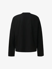 Cat Print Long-Sleeved T-Shirt 