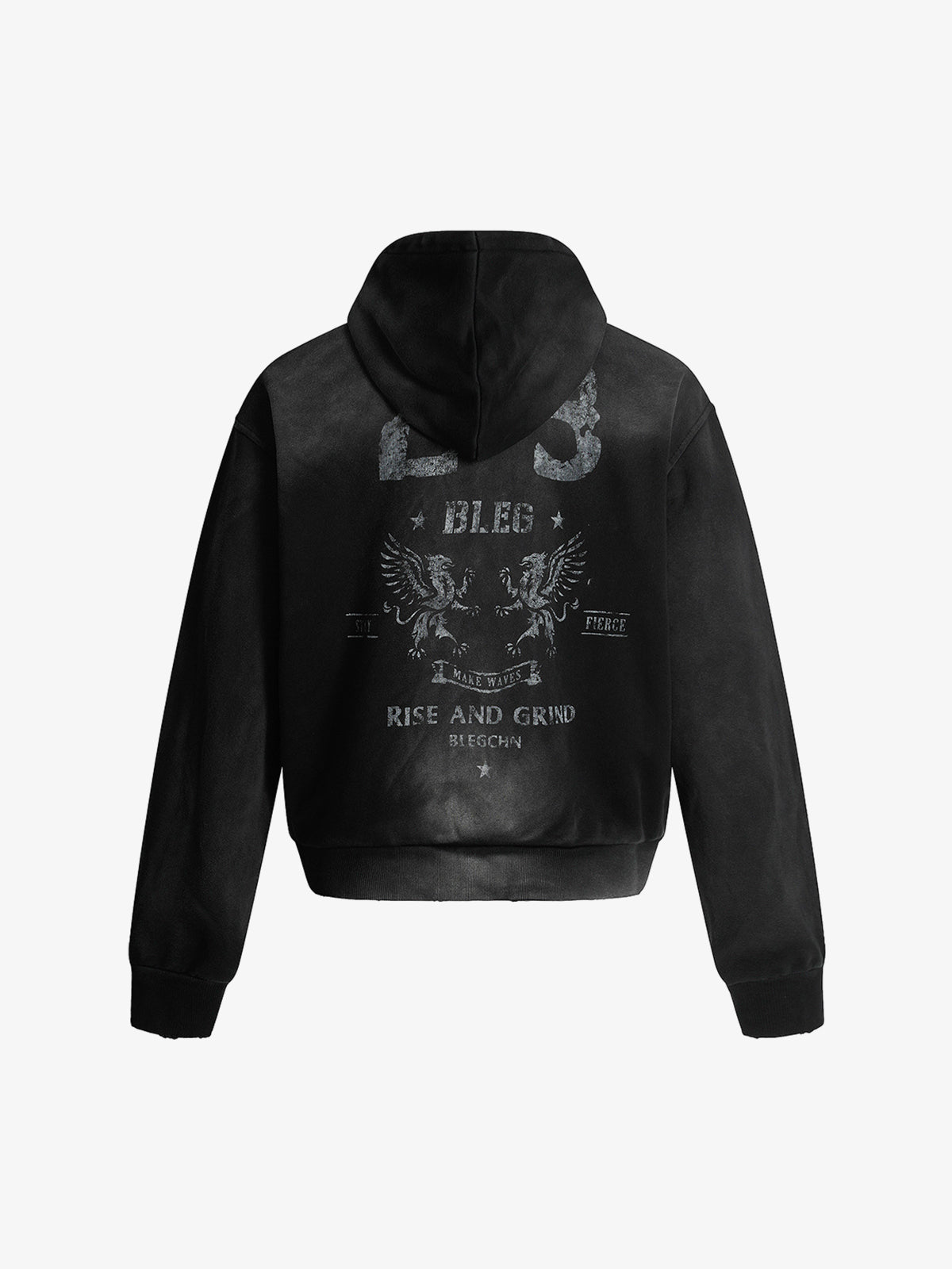 Street Spray Paint Print Hoodie 