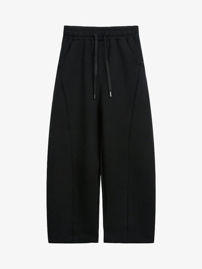 Deconstructed Split Drawstring Casual Sweatpants 