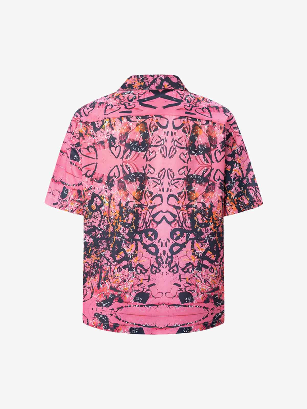 Graffiti Print Short-sleeved Shirt 