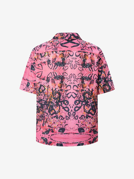 Graffiti Print Short-sleeved Shirt 