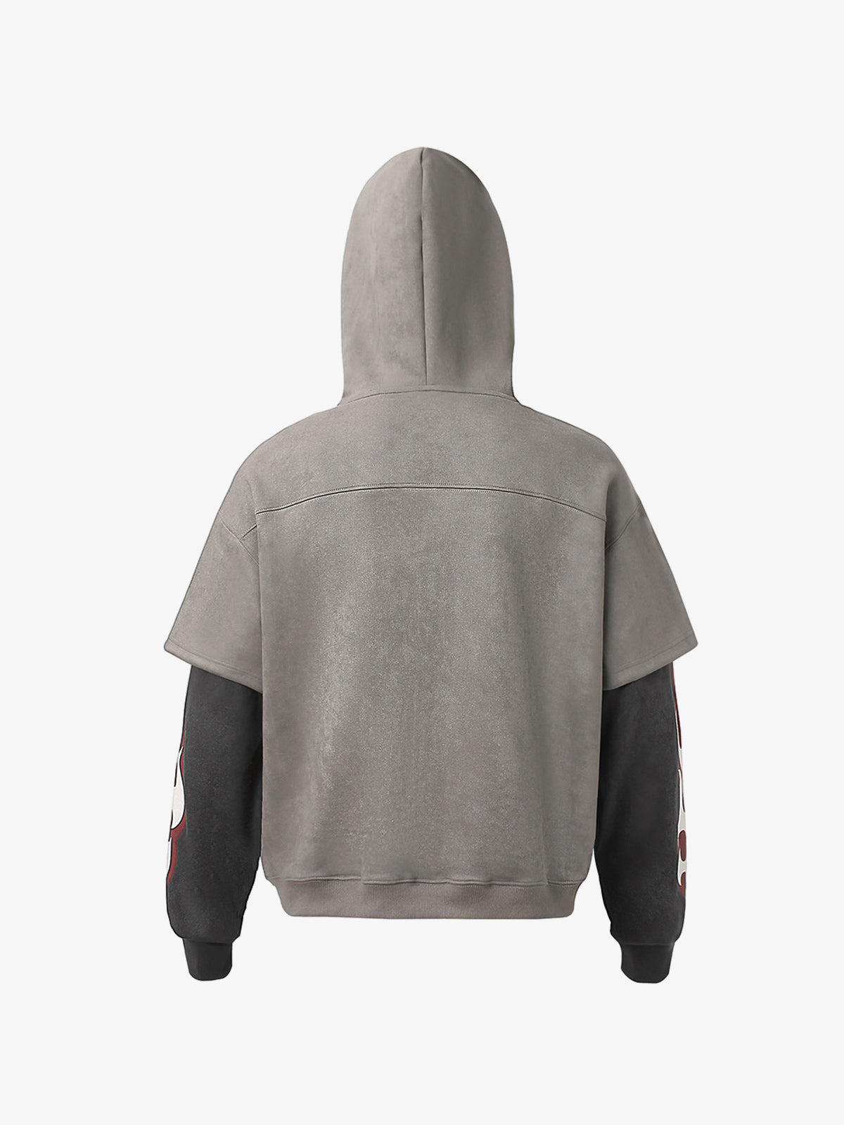 Suede Large Pocket Faux Two-Piece Zipper Short Jacket 