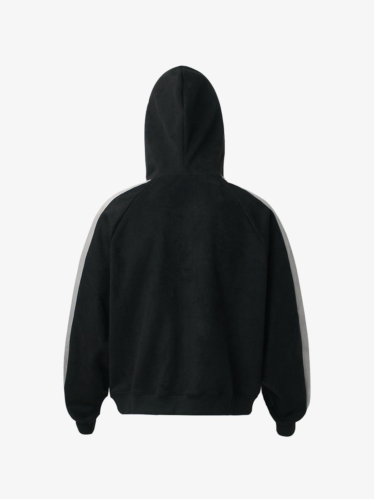 Suede Foam Letter Patchwork Zipper Shorts Jacket 