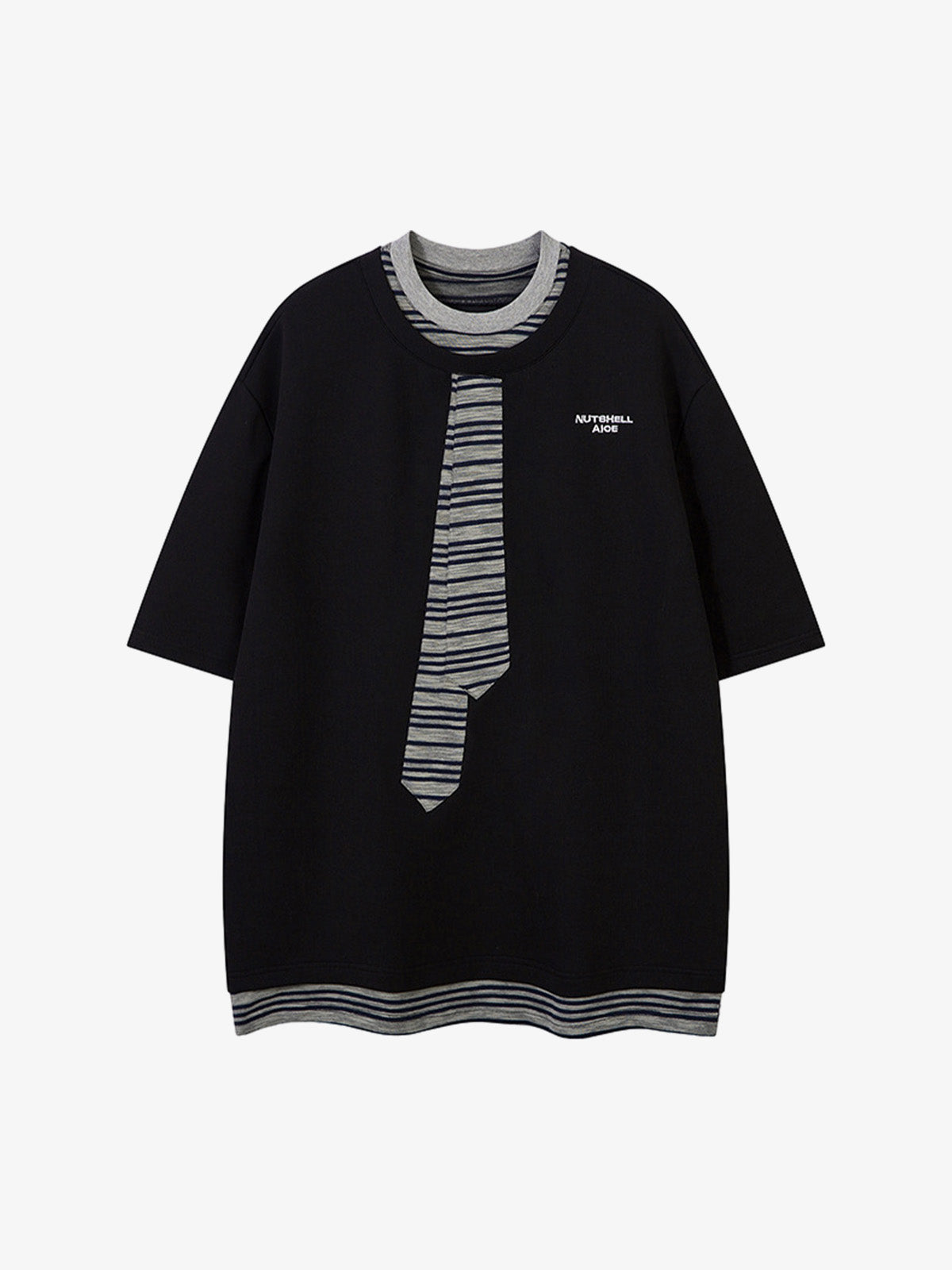 High Street Tie Embroidered Design T-shirt 
