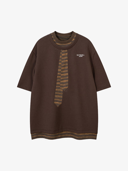 High Street Tie Embroidered Design T-shirt 