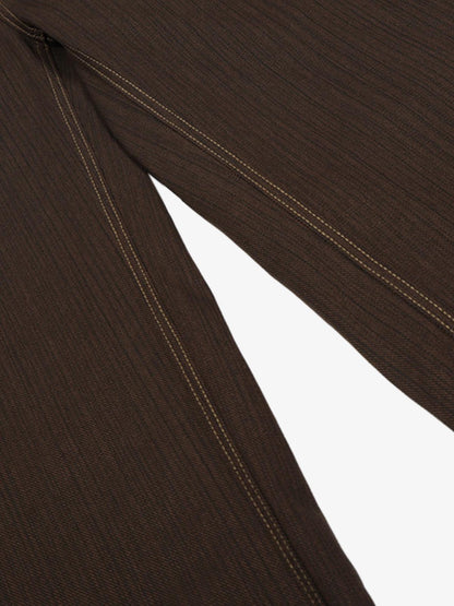 Vintage Contrast Thread Barrel Pants 