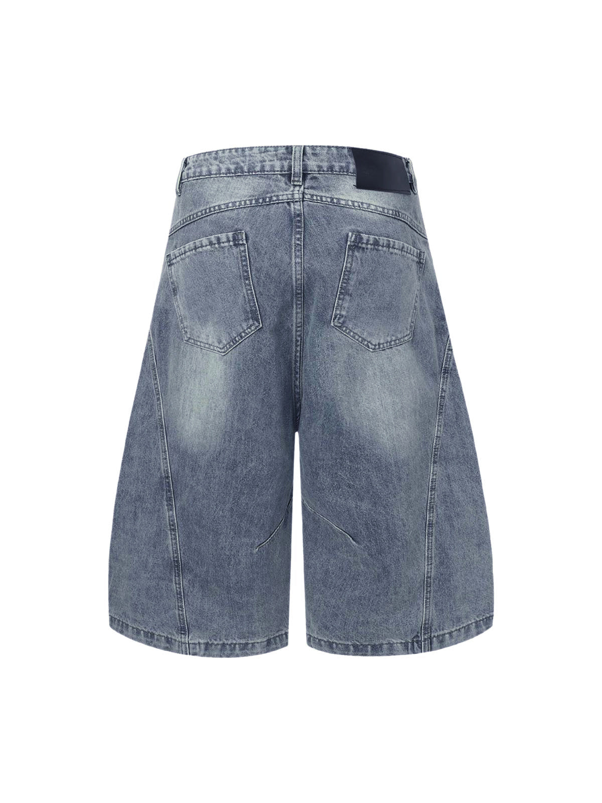 Distressed Ripped Deconstructed Split Barrel Jorts 