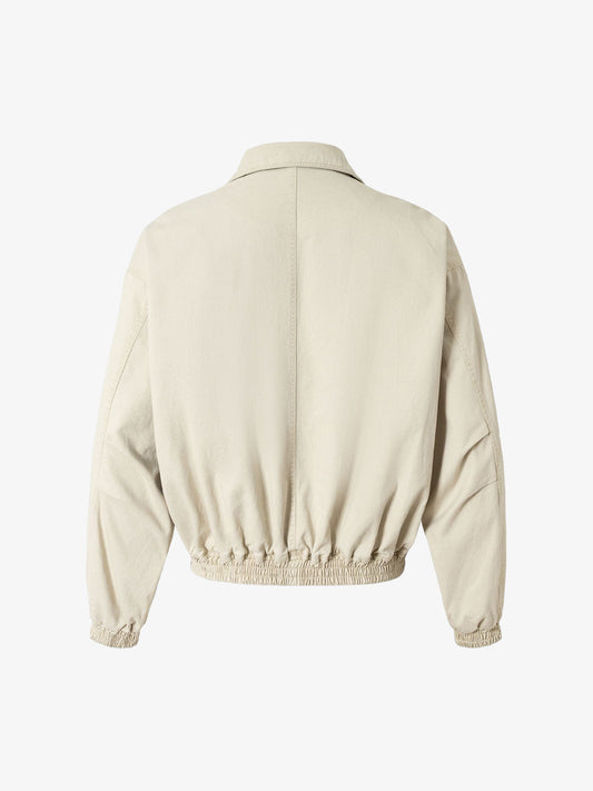 Street Multi-Pocket Cropped Work Jacket 