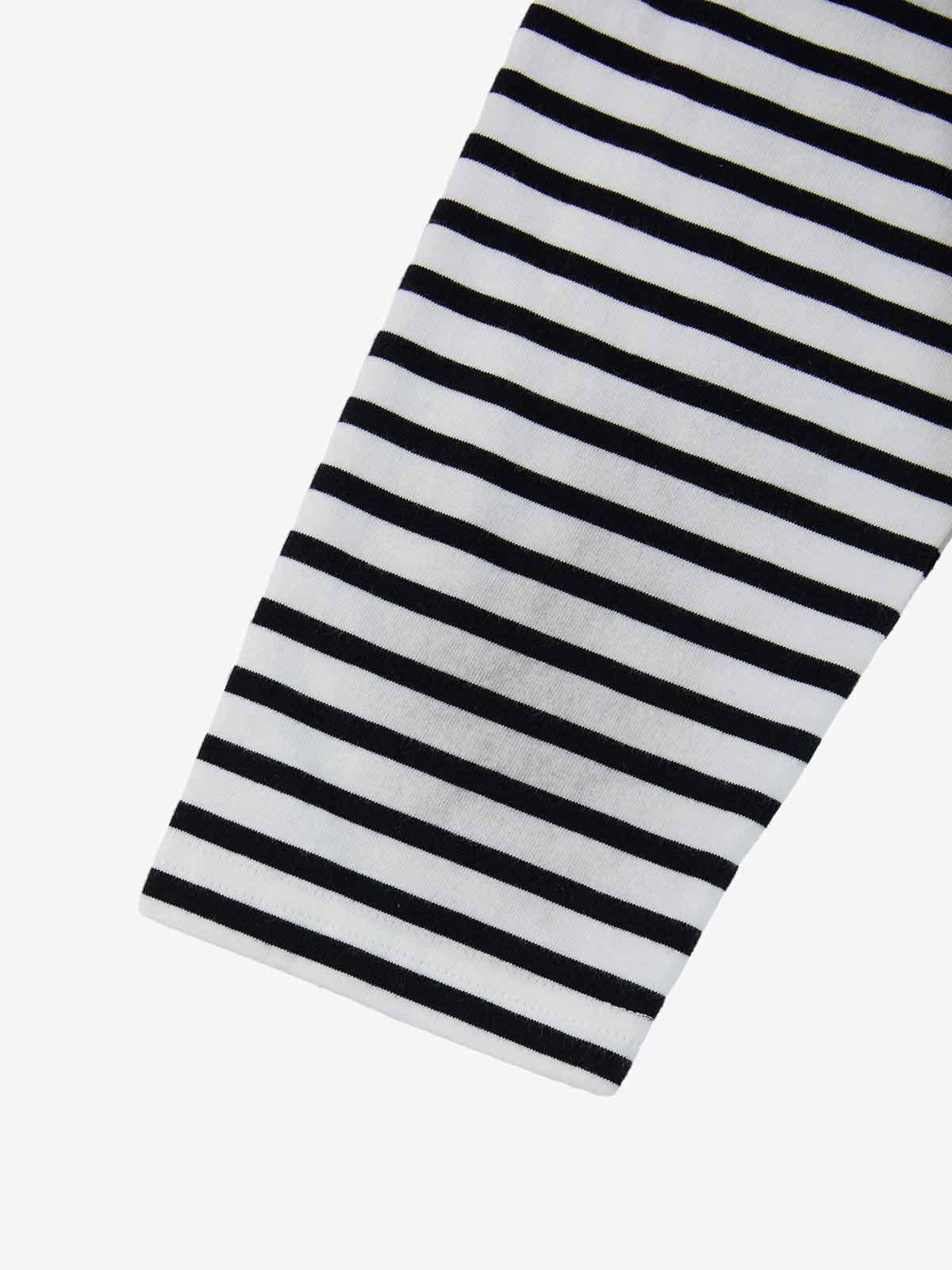 Supermade Distressed Cage Striped Long-Sleeve T-Shirt 