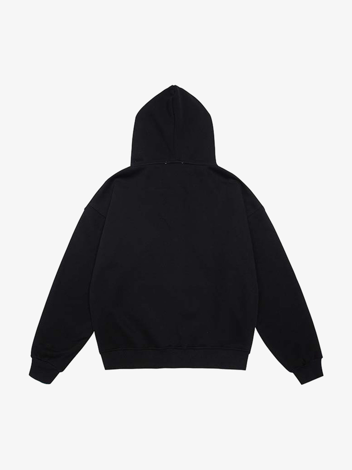 Letter Medal Embroidered Cardigan Fur Collar Zip Up Hoodie- 2502 