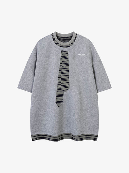 High Street Tie Embroidered Design T-shirt 