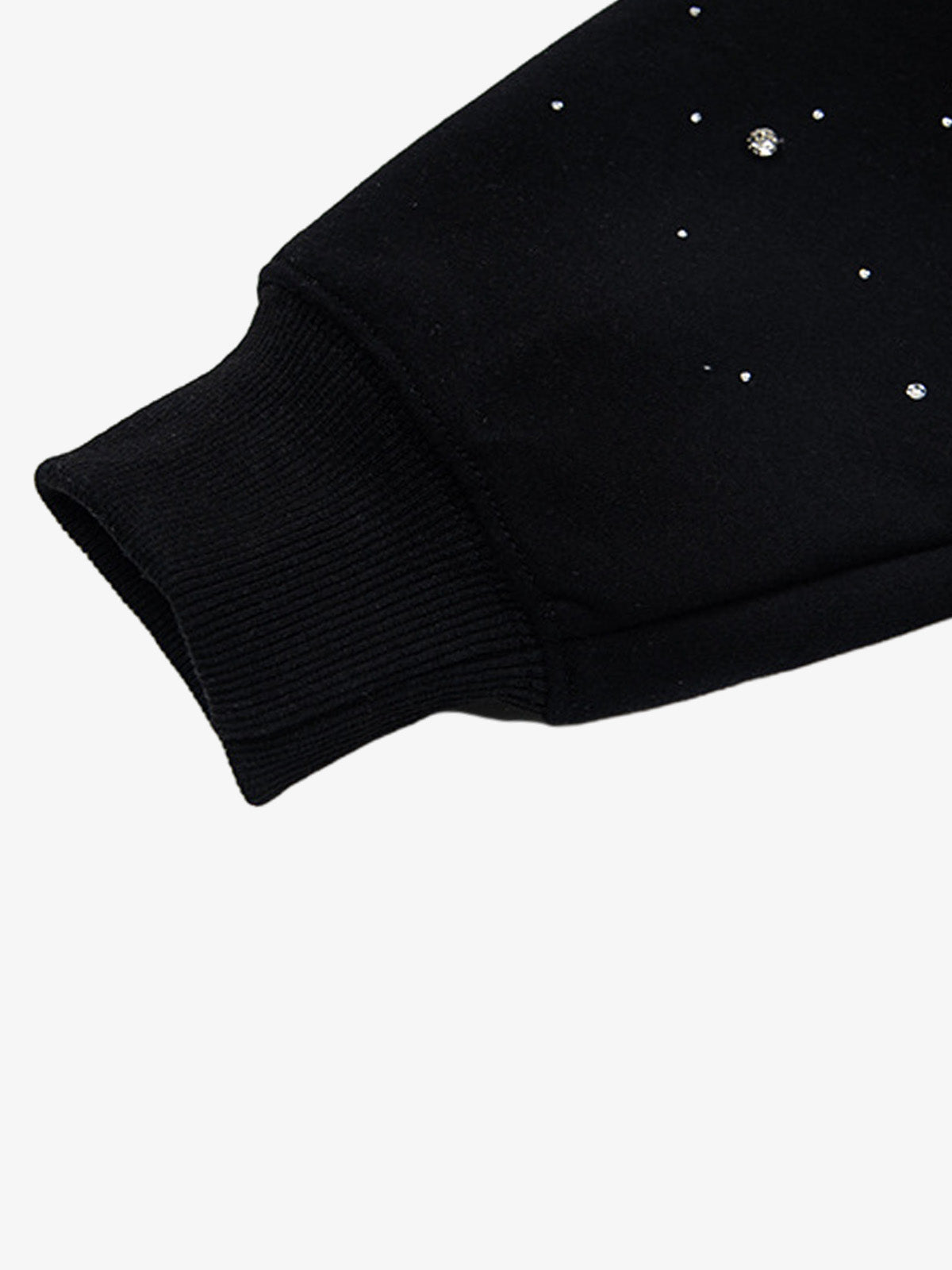 Rhinestone Zip Hoodie