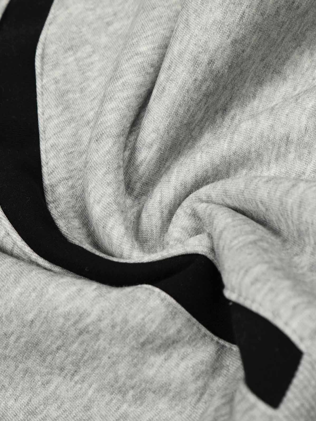 Retro Contrast Panel Drawstring Sweatpants