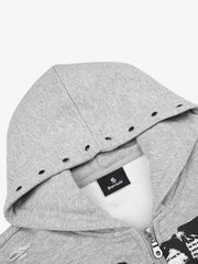 Studded Zip-Up Hooded Sweatshirt Jacket