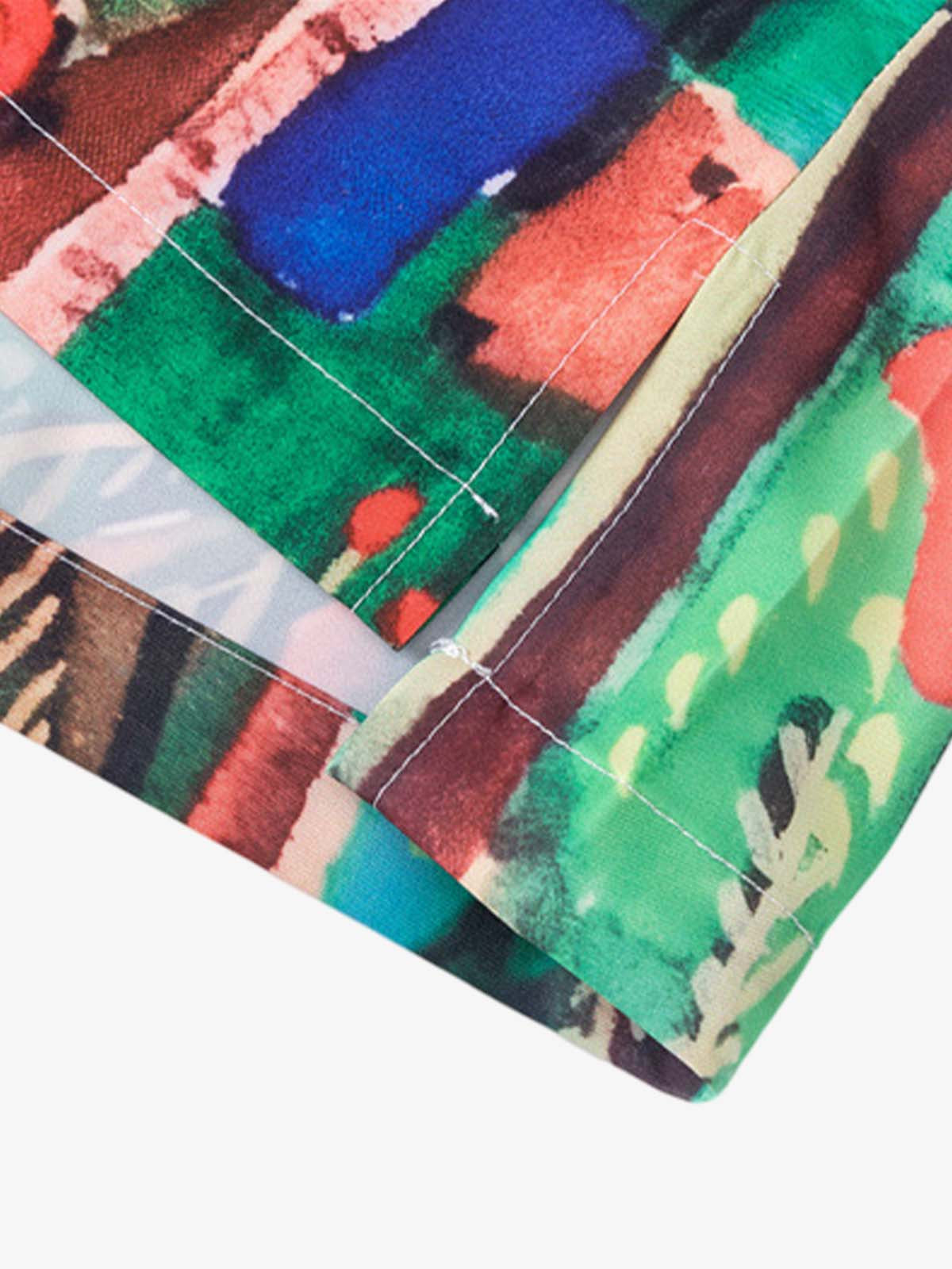 Thesupermade Oil Painting Print Short-sleeved Shirt 